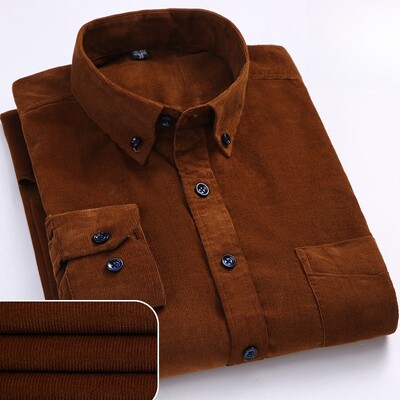 Didesnio dydžio S~6XL velvetiniai marškiniai vyriški laisvalaikio ilgomis rankovėmis, įprastos formos verslo suknelės marškiniai vyrams, minkšti laisvalaikiui, patogi kišenė