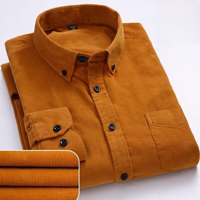 Didesnio dydžio S~6XL velvetiniai marškiniai vyriški laisvalaikio ilgomis rankovėmis, įprastos formos verslo suknelės marškiniai vyrams, minkšti laisvalaikiui, patogi kišenė