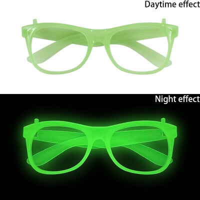 1/2/6/10 db Világító szemüveg Ragyogó napszemüveg világos neon fluoreszkáló Dekoratív Bárparti Ajándék Felnőtt Gyerekek Születésnapi Kellékek
