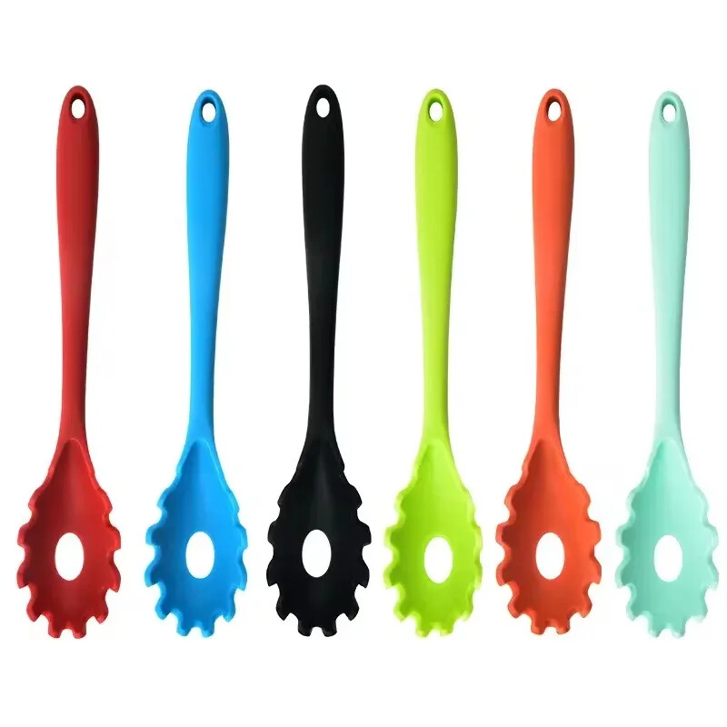 Didelis spagečių šaukštas gaminimui namuose, silikono miltelių letenėlė, karščiui atsparus makaronų įrankis, maisto ruošimo reikmenys