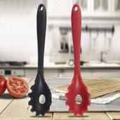 Žlica za špagete s dugom drškom Silikonska cjedilo za tjesteninu Hvatač za rezance Utor za žlicu Alati za tjesteninu Kuhinjski gadget