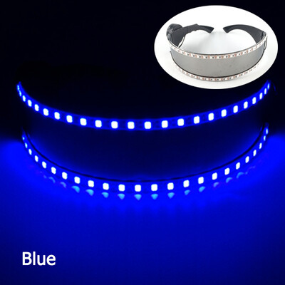 Cyberpunk Futuristic Luminous Γυαλιά Cosplay λαμπερά γυαλιά Rave Cyber Goggles LED Light Up για άντρες, γυναικεία σκηνικά επίδειξης χορού