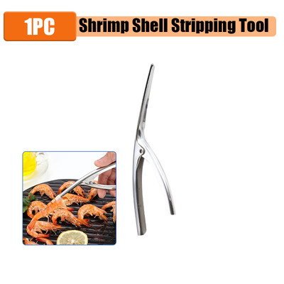 6 viename krevečių skutimo peilis 304 nerūdijančio plieno krevetės Devein žievelės krevečių peilis Daugiafunkcis omarų lukštų lupimo įrankis virtuvės įrankis