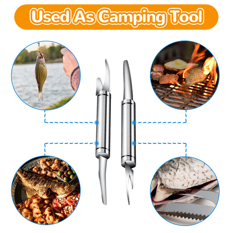 6 viename krevečių skutimo peilis 304 nerūdijančio plieno krevetės Devein žievelės krevečių peilis Daugiafunkcis omarų lukštų lupimo įrankis virtuvės įrankis