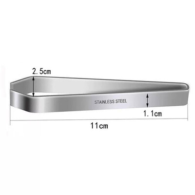 2Gb Zivju kaulu pincetes Nerūsējošā tērauda plakanas slīpās knaibles Knaibles Matu knaibles Pin Kaulu noņemšana Jūras velšu noņemšanas Klips virtuves rīks