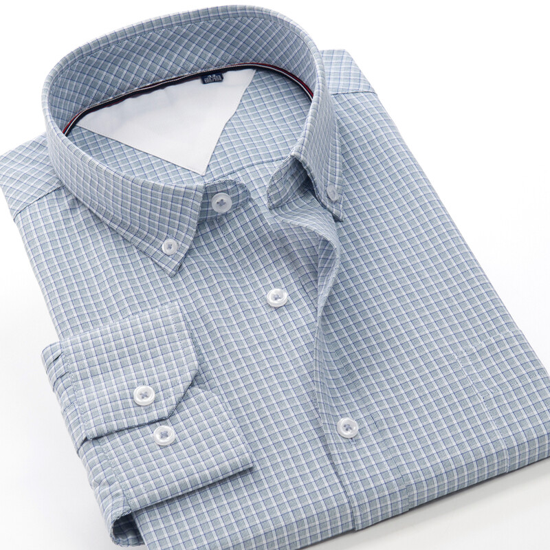SHAN BAO klasszikus márka tavaszi divat kiváló minőségű kockás ing üzleti alkalmi elegáns férfi bő, hosszú ujjú ing 3XL-10XL