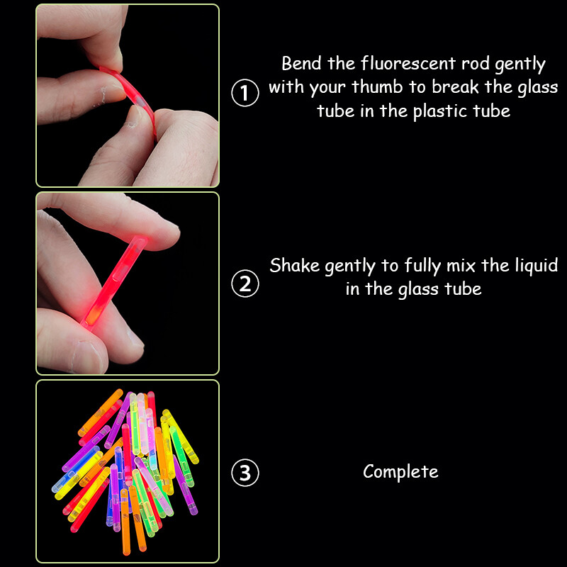 36 buc 4 cm Mini Color Glow Stick Stick Luminos Sigur Fluorescent pentru Eveniment Festive Rechizite pentru petreceri Concerte Decorare pentru petreceri
