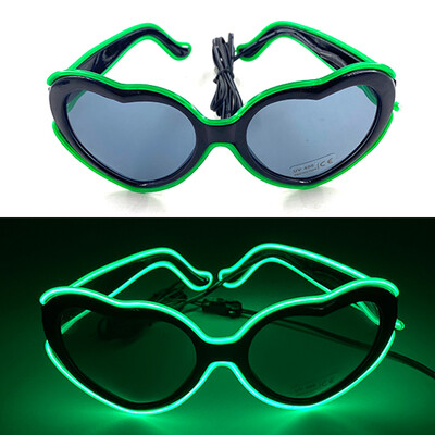 1PC Light Up LED Glasses Glow Γυαλιά ηλίου EL Wire Neon Glasses Glow in The Dark Supplies Neon Party Favors for Kids Adults