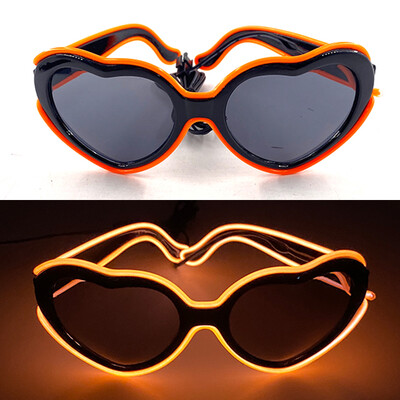 1PC Light Up LED Glasses Glow Γυαλιά ηλίου EL Wire Neon Glasses Glow in The Dark Supplies Neon Party Favors for Kids Adults