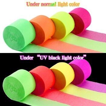 25M 4,5cm UV Glow Tape Neon Party Stickers Glow Party Supplies Διακοσμήσεις για πάρτι γενεθλίων γάμου Fiesta