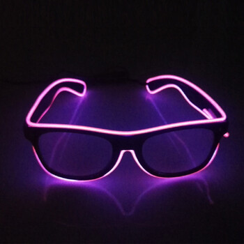 Rave Bar Glowing Glasses with Light Neon Party Decor Γυαλιά ηλίου LED για άντρες Γυναικείες Προμήθειες φεστιβάλ φωτεινών γυαλιών γενεθλίων