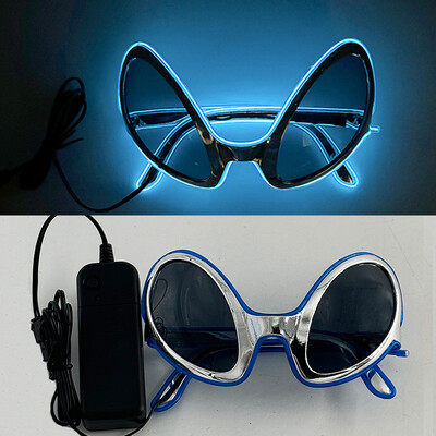 Rave Bar helendavad prillid heleda neoonpeodekooriga LED päikeseprillid meestele naistele sünnipäevaks helendavad prillid festivalitarbed