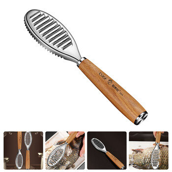 Fish Scaler Scraping Tool Deteezers Remover for Skin Cleaner Ξύστρα από ανοξείδωτο χάλυβα Βούρτσα καθαρισμού κουζίνας Gadget Peeler