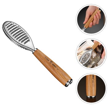 Fish Scaler Scraping Tool Deteezers Remover for Skin Cleaner Ξύστρα από ανοξείδωτο χάλυβα Βούρτσα καθαρισμού κουζίνας Gadget Peeler