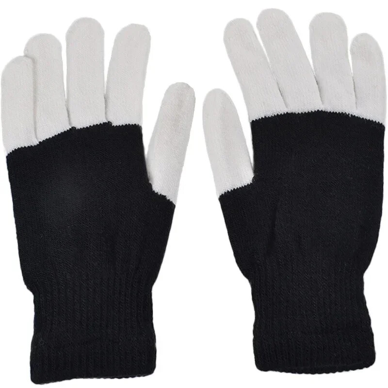 Nauja spalvinga pirštu švytinti pirštinė vaikams suaugusiems LED šviesa mirksinčios stebuklingos pirštinės Pirštinės Vakarėlio dekoravimas Helovino apšvietimo dekoras