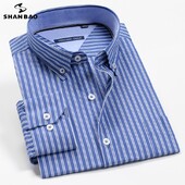 7XL 8XL 9XL 10XL 12XL Ανδρικό καρό πουκάμισο Κομψό, Κλασικό, Επαγγελματικό, άνετο μακρυμάνικο πουκάμισο από 100% βαμβάκι