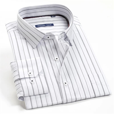 7XL 8XL 9XL 10XL 12XL Ανδρικό καρό πουκάμισο Κομψό, Κλασικό, Επαγγελματικό, άνετο μακρυμάνικο πουκάμισο από 100% βαμβάκι