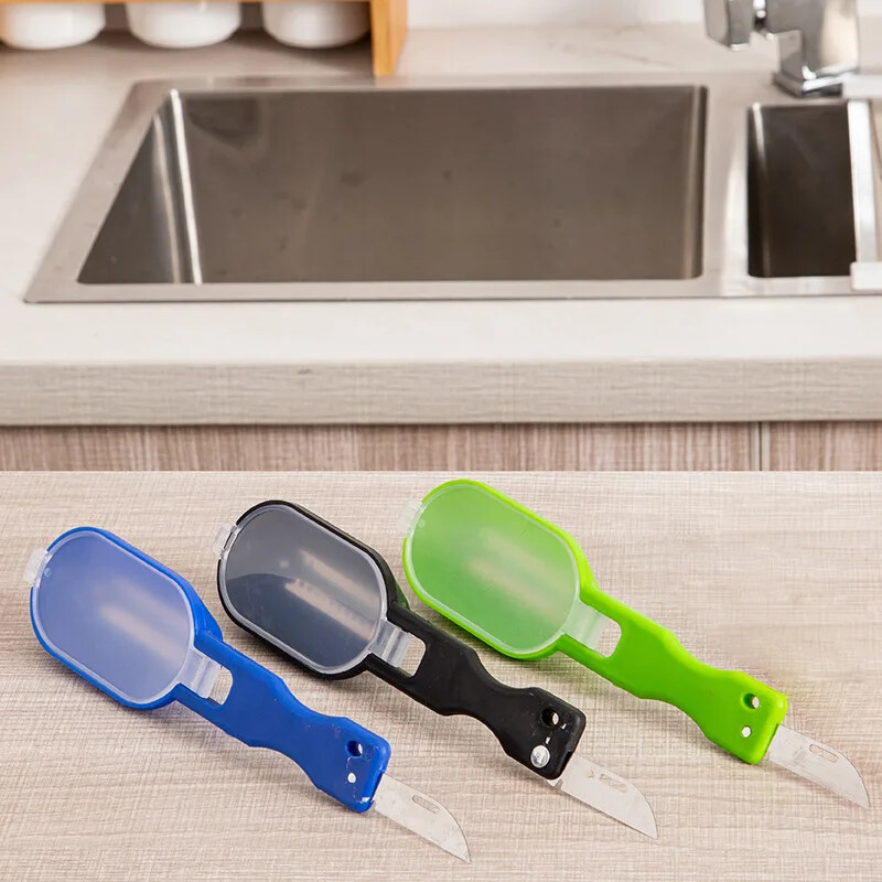 Zivju ādas birste Ātri noņem zivju zvīņu skrāpi, ēveles rīks Zivju skrāpis Makšķerēšanas nazis tīrīšanas rīki Virtuves gatavošanas piederumi