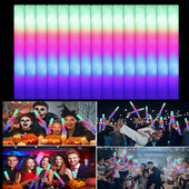 20/30 tk LED-hõõguvad pulgad, värvilised RGB helendavad vahtpulgad, tume hele jõulusünnipäeva pulmapeo tarvikud