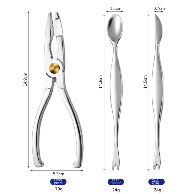 Krabju krekeri, karotes, jūras velšu rīku komplekti, nerūsējošā tērauda krabju mizas garneļu rīki, omāru skavu knaibles virtuves piederumi