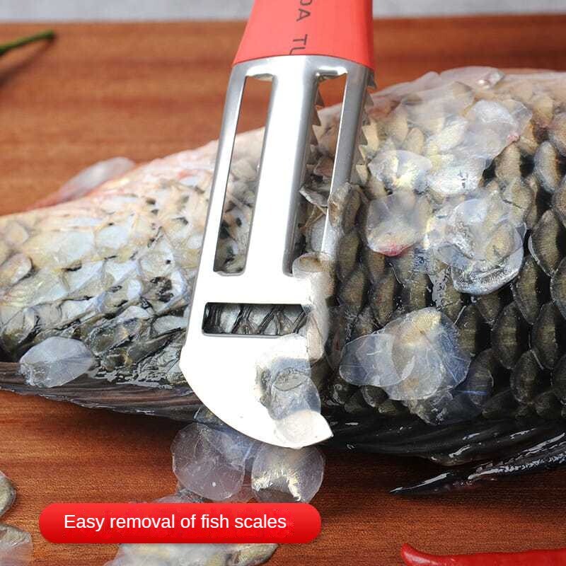 Žuvų nuosėdų šalinimo priemonė nerūdijančio plieno žuvų nuosėdų valiklis, valiklis grandiklis virtuvės skutimo įrankis