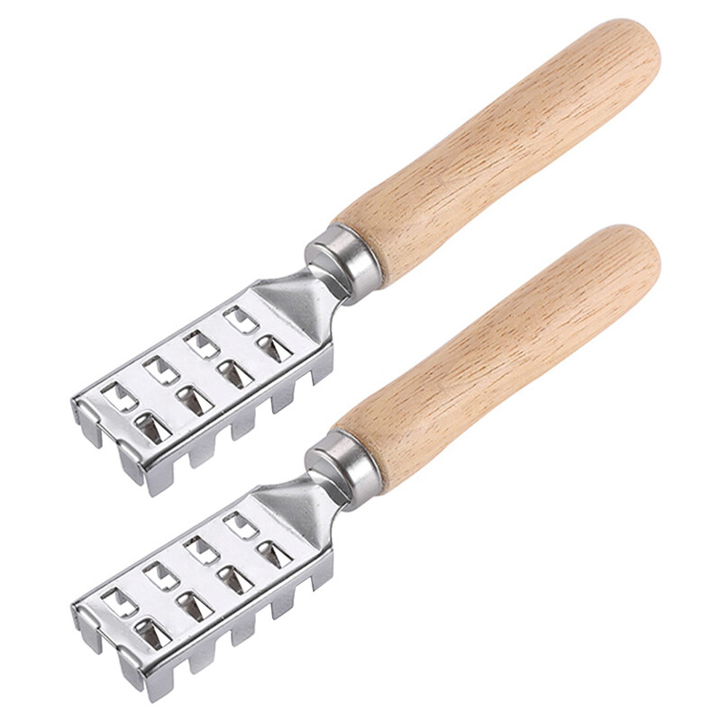 2 vnt Smulkūs įrankiai Japoniškas žuvų žvynų oblius Skustukas Mėsos valiklis Nerūdijančio plieno grandiklis