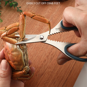 Eat Crab Tool 304 από ανοξείδωτο ατσάλι Creative Crabs Crackers Sheller Shrimp Fork Pick Meat Needle Σετ εργαλείων θαλασσινών Πολυλειτουργικό