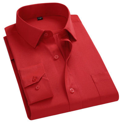 8XL 7XL Nagy méretű férfi hosszú ujjú ing Férfi üzleti alkalmi karcsú ingek Férfi csíkos ruha Munkatársas ing