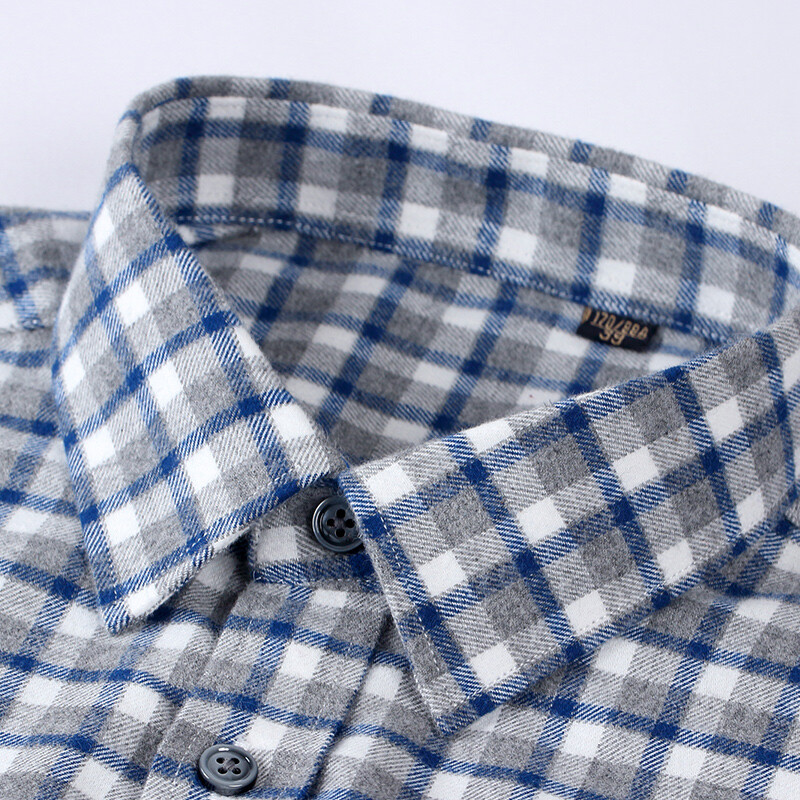 2024 Υψηλής ποιότητας 100% βαμβάκι συν μέγεθος 5xL Ανδρικό μακρυμάνικο πουκάμισο μόδας καρό casual ριγέ φόρεμα Business Work Ανδρικά πουκάμισα