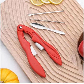 Εργαλεία θαλασσινών Crab Cracker Lobster Shellers Crab Leg Forks Pick sets από ανοξείδωτο ατσάλι Φλιτζάνια σάλτσας Eating Gadge Αξεσουάρ κουζίνας