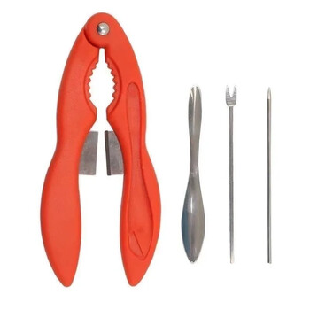 Εργαλεία θαλασσινών Crab Cracker Lobster Shellers Crab Leg Forks Pick sets από ανοξείδωτο ατσάλι Φλιτζάνια σάλτσας Eating Gadge Αξεσουάρ κουζίνας