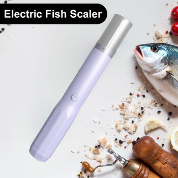 Electric Fish Scaler Rechargeable Fish Scaler Remover Easily Fish Scaler Fish Scraper for Fish Scaling Καθαρισμός απολέπισης ψαριών