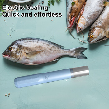 Electric Fish Scaler Rechargeable Fish Scaler Remover Easily Fish Scaler Fish Scraper for Fish Scaling Καθαρισμός απολέπισης ψαριών