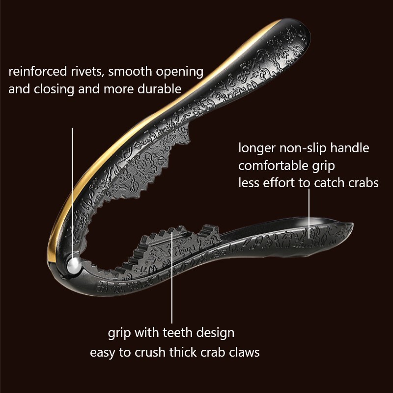 Nerūdijančio plieno krabų įrankis, graikinių riešutų gnybtas jūros gėrybių krabų žievelės krevetės omarų spaustuvai.