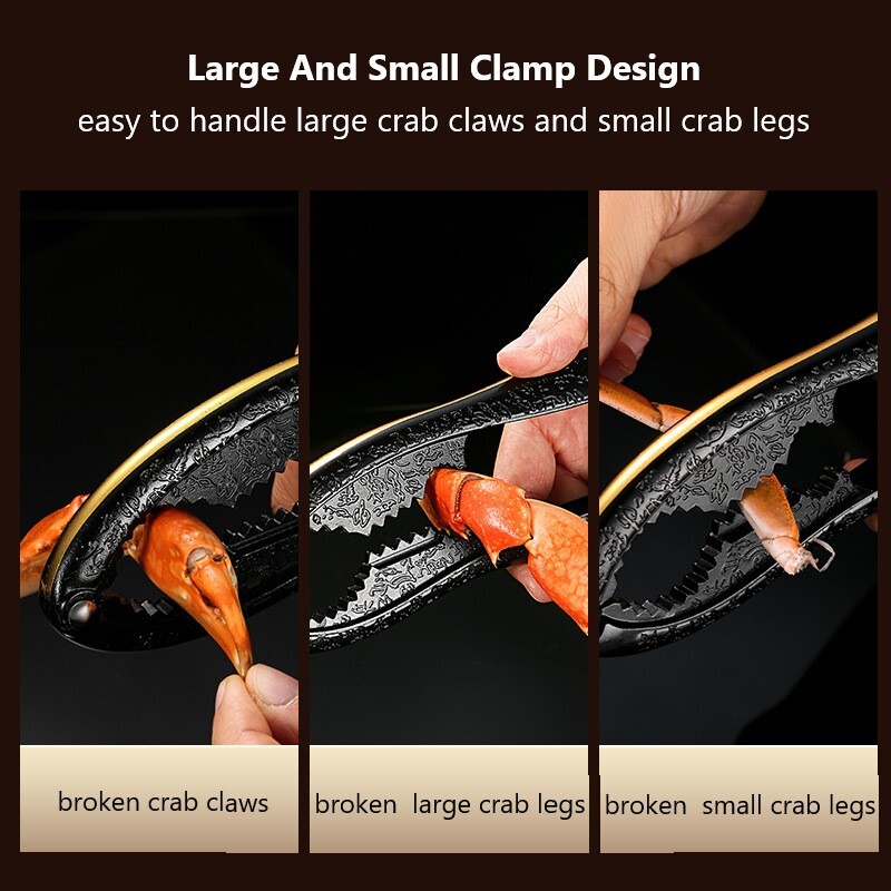 Nerūdijančio plieno krabų įrankis, graikinių riešutų gnybtas jūros gėrybių krabų žievelės krevetės omarų spaustuvai.