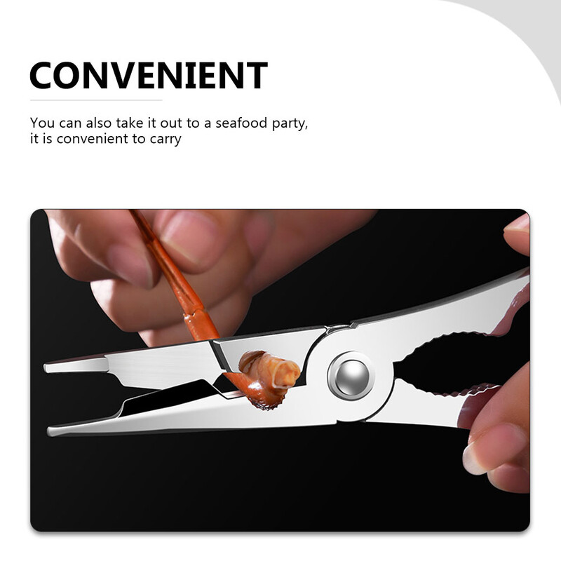 Krabų nagai ir adatos Stalo įrankiai Krekeriai Žirklės rankinės žirklės, šakutės gnybtas Valgymo įrankis Įtaisas nerūdijančio plieno anga