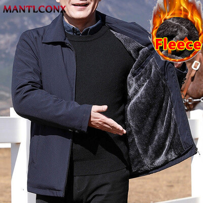 Χοντρό τζάκετ Fleece Ανδρικό Αντιανεμικό Ανδρικό χειμερινό παλτό Blazer Φθινοπωρινό Ζεστό Ανδρικό Μπουφάν Windbreak Casual Business Παλτό L-3XL