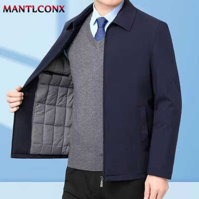 Χοντρό τζάκετ Fleece Ανδρικό Αντιανεμικό Ανδρικό χειμερινό παλτό Blazer Φθινοπωρινό Ζεστό Ανδρικό Μπουφάν Windbreak Casual Business Παλτό L-3XL