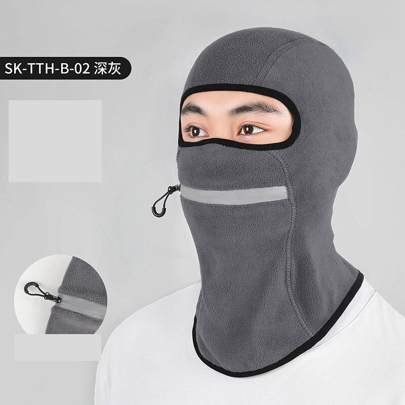  Tarpvalstybinis dviračių žygis su šiltu gobtuvu alpinizmas lauke, apsaugantis nuo šalčio, gaubtas galva ir kaklas, integruota šviesą atspindinti vilnos kepurė