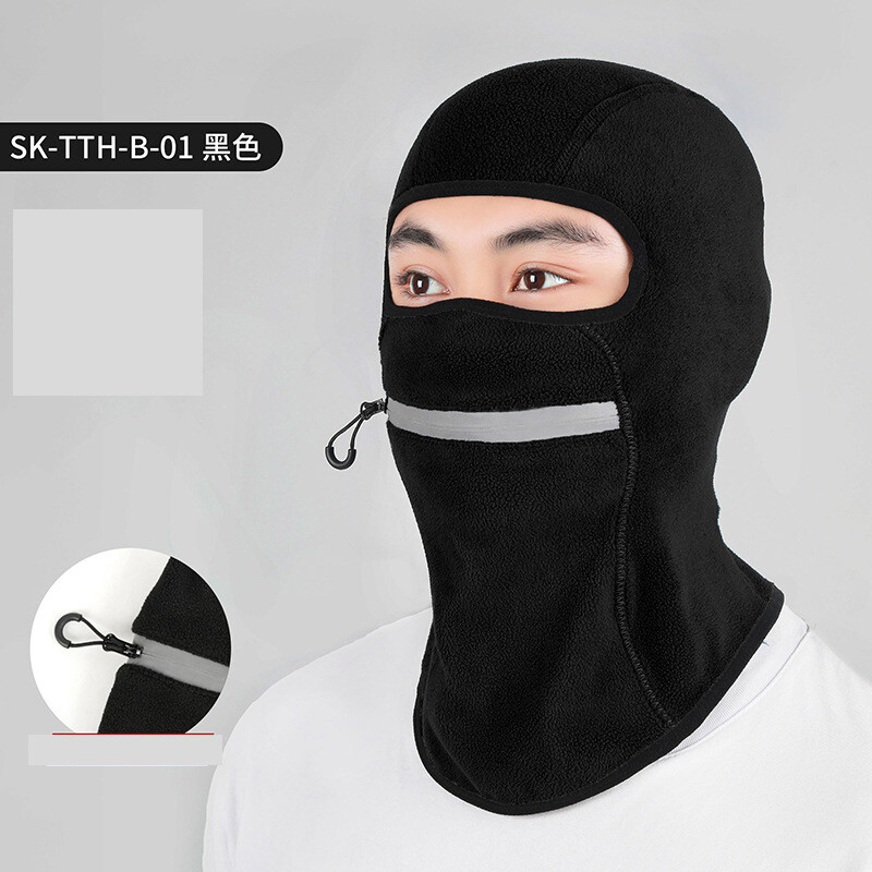  Tarpvalstybinis dviračių žygis su šiltu gobtuvu alpinizmas lauke, apsaugantis nuo šalčio, gaubtas galva ir kaklas, integruota šviesą atspindinti vilnos kepurė