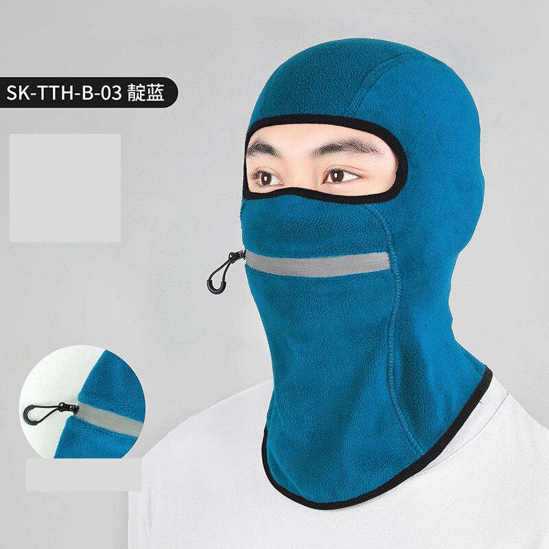  Tarpvalstybinis dviračių žygis su šiltu gobtuvu alpinizmas lauke, apsaugantis nuo šalčio, gaubtas galva ir kaklas, integruota šviesą atspindinti vilnos kepurė