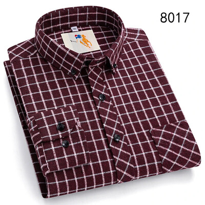 Flanell kockás ingek férfiaknak Klasszikus stílusú, hosszú ujjú, lehajtható gallérral rendelkező alkalmi ruházat mindennapi használatra Könnyen kezelhető, puha anyagú ingek