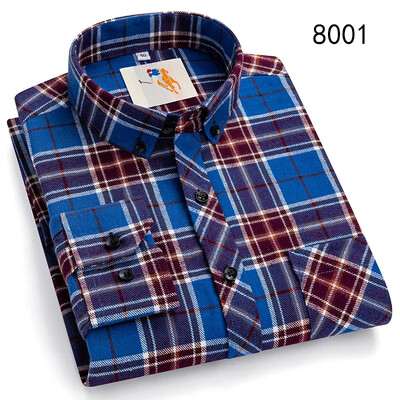 Flanell kockás ingek férfiaknak Klasszikus stílusú, hosszú ujjú, lehajtható gallérral rendelkező alkalmi ruházat mindennapi használatra Könnyen kezelhető, puha anyagú ingek