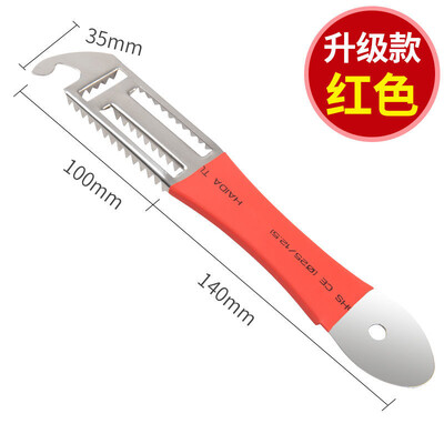 Nešiojamas rankinis žuvų žvynų valiklis, valiklis žvejybos skalbyklės, švarios baterijos, nukalkinimo priemonės, grandiklis, nerūdijantis jūros gėrybių peilis, įrankiai, virtuvė