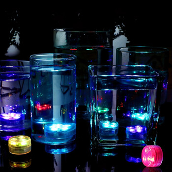 Mini Submersible Lights Remote Control 3LED 24-key Battery Light Μπανιέρα Pool Pool Light