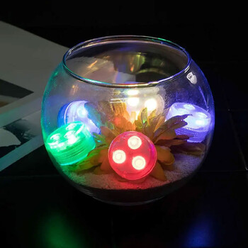 Mini Submersible Lights Remote Control 3LED 24-key Battery Light Μπανιέρα Pool Pool Light