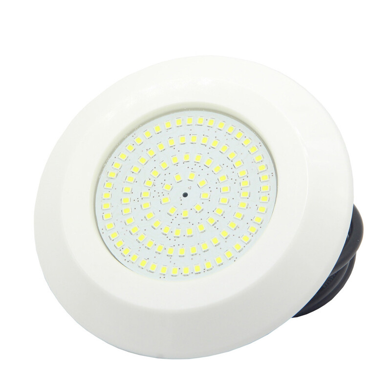 LED IP68 baseina vieta 12W plāns plastmasas sveķu pildījums DC12V RGB daudzkārtējas sinhronizācijas zemūdens apgaismojums IP68 silts balts zils auksts auksts balts
