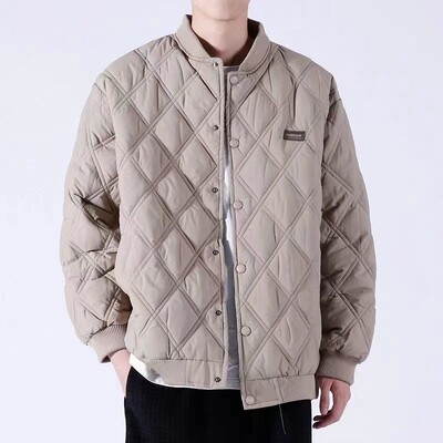 Parkas Rhombus Lattice Ανδρικά παλτό με επένδυση Κορεατικού στιλ Ρούχα βάτες Δημοφιλή ρούχα Ανδρικά πουπουλένια μπουφάν Inter Special Korea Hot