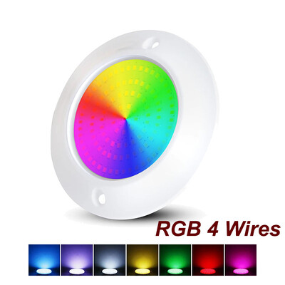 Lumină pentru piscină LED RGB montată la suprafață 12W 12V Lumină subacvatică Fântână Lampă peisaj Piscina Luz Spot