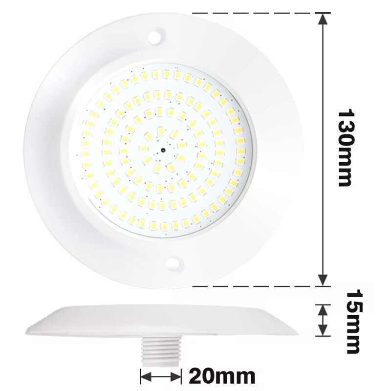 Lumină pentru piscină LED RGB montată la suprafață 12W 12V Lumină subacvatică Fântână Lampă peisaj Piscina Luz Spot